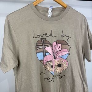 Loved by Jesus Womans Tshirt Size XL